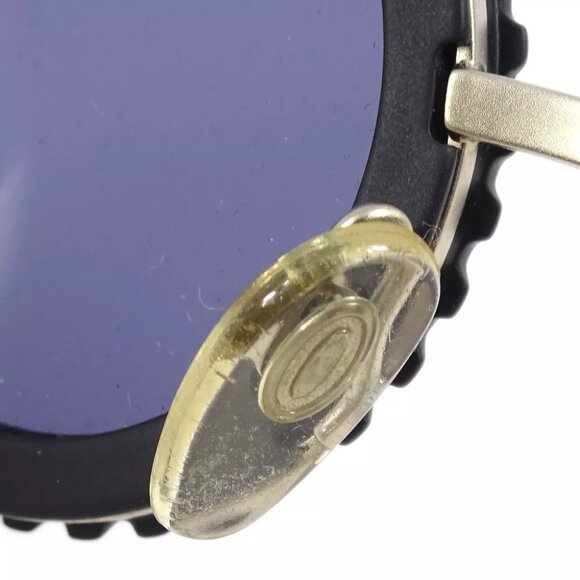 Chanel Round Sunglasses Eyewear Black Small Good - Picture 5 of 7